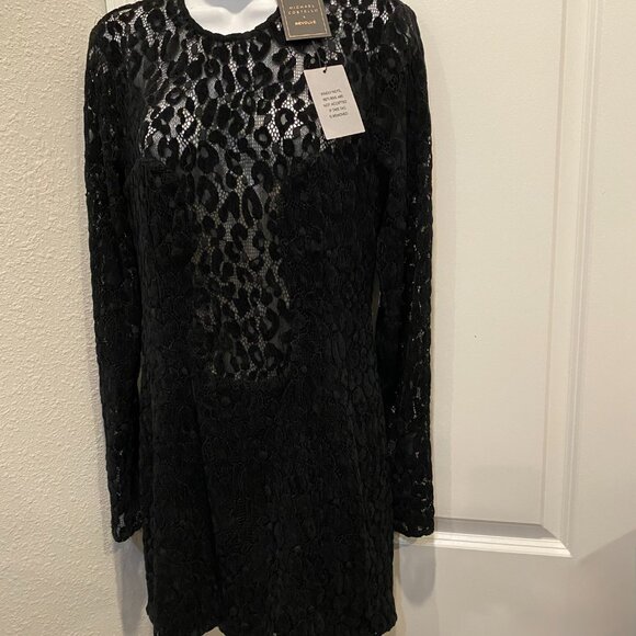 MICHAEL COSTELLO X REVOLVED MESH DRESS NWT MED - Picture 4 of 8